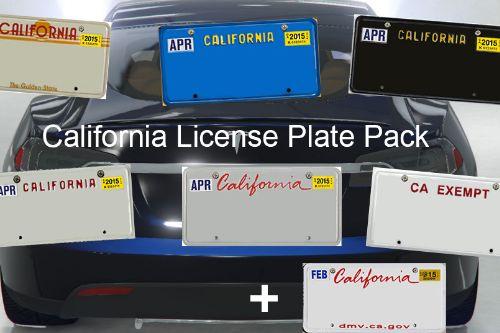 California Plate Pack: Paint Jobs